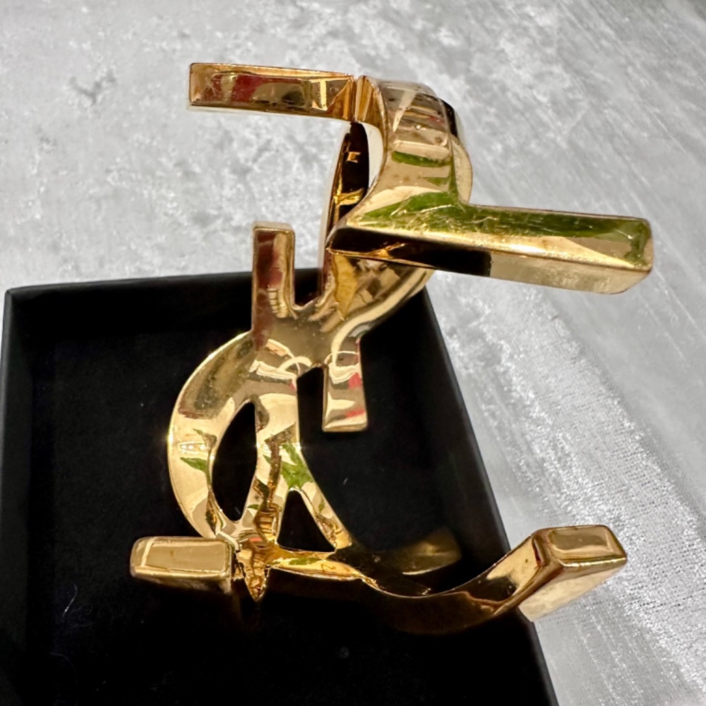 Saint Laurent YSL Monogram Gold Bracelet - Picture 11 of 14
